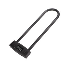 Durable Combination U Lock for Scooter, Resettable Code Anti Theft Bike Lock Waterproof Heavy Duty Lock for Bicycle Motorcycle Fence Gate