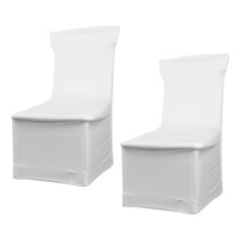 Spandex Chair Covers Comfortable and Durable Fabric Elastic Feet Pocket Universal Fit Standard Size Chairs Easy to Use for Event Banquet Decoration