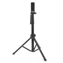 Wireless Remote Enabled Extendable Tripod For Video Recording, Selfie Stick Mode With Rotatable Twist, Universal Compatibility And Adjustable Height