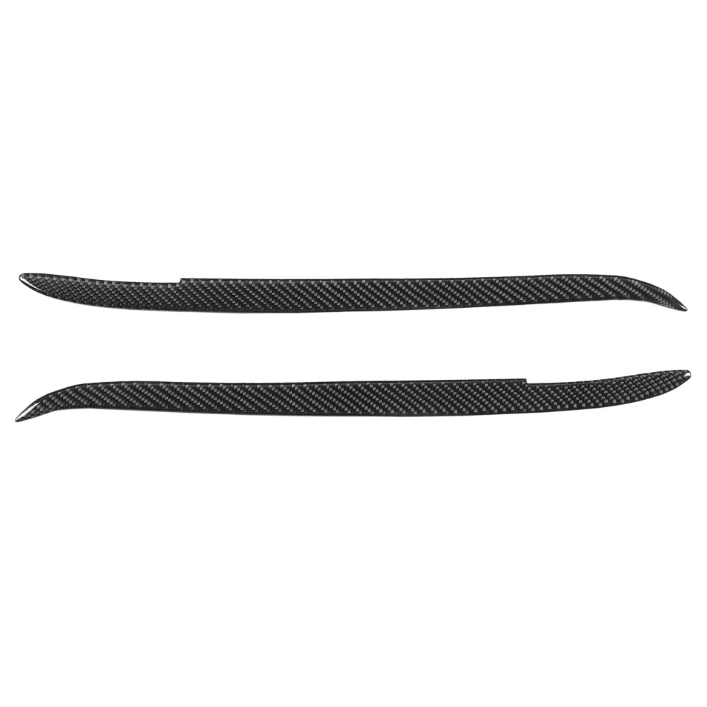 Car Exterior Decoration Headlight Eyelid Cover Carbon Fiber Look Headlight Lamp Eyebrow Lid Trim Decor Cover For Mercedes-Benz C-Class W204 2007-2014 9191629396733