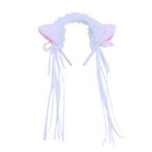 Adjustable Cat Ears Headband With LED Lights Plush Furry Simulation Animal Ears Soft Comfortable Hair Accessory For Women Men Kids Universal Fit