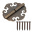 High Strength Hinges Not Easy To Deform Rust Resistant Brass Material Antique Decorative Hinges Cloud Pattern Retro Design Easy To Install Suitable 1