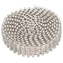 Geburtstagsdekorationen Strasssteine Diamanten Schleifen Glitzerband Funkelndes Diamantnetzband Elegante Eventdekoration Kunststrass-Netzgitter