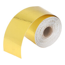 Heat Barrier Tape with Continuous Heat Resistance, High-Temperature Heat Reflective Wrap with Self-Adhesive Backing for Radiant Heat Control in