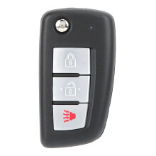 Înlocuitor de telecomandă wireless cu cip încorporat pentru cheie Nissan Rogue Fob 2014-2020, cu rabatabilă, cu sistem inteligent de acces fără