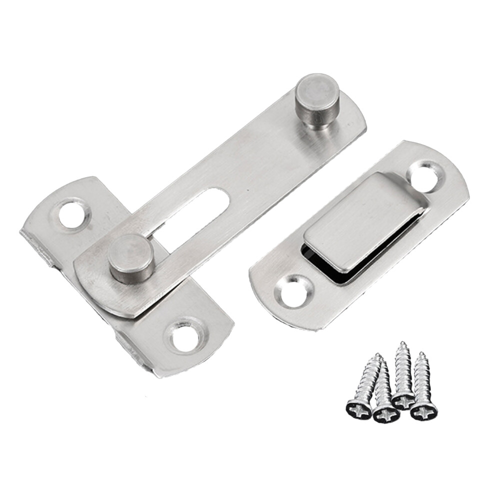 Hand Brushed Finished Reliable Protection Against Intruders Premium Safety Door Locks Secure End Lock Hook Corrosion Resistant Finish Heavy Duty 9180479460138