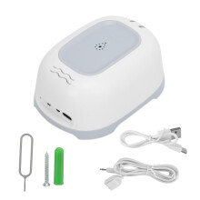 Rechargeable Battery Water Leak Alarm Smart Water Sensor App Controlled Wireless Tank Level Monitor Loud Alarm Multi User Sharing Capability Early