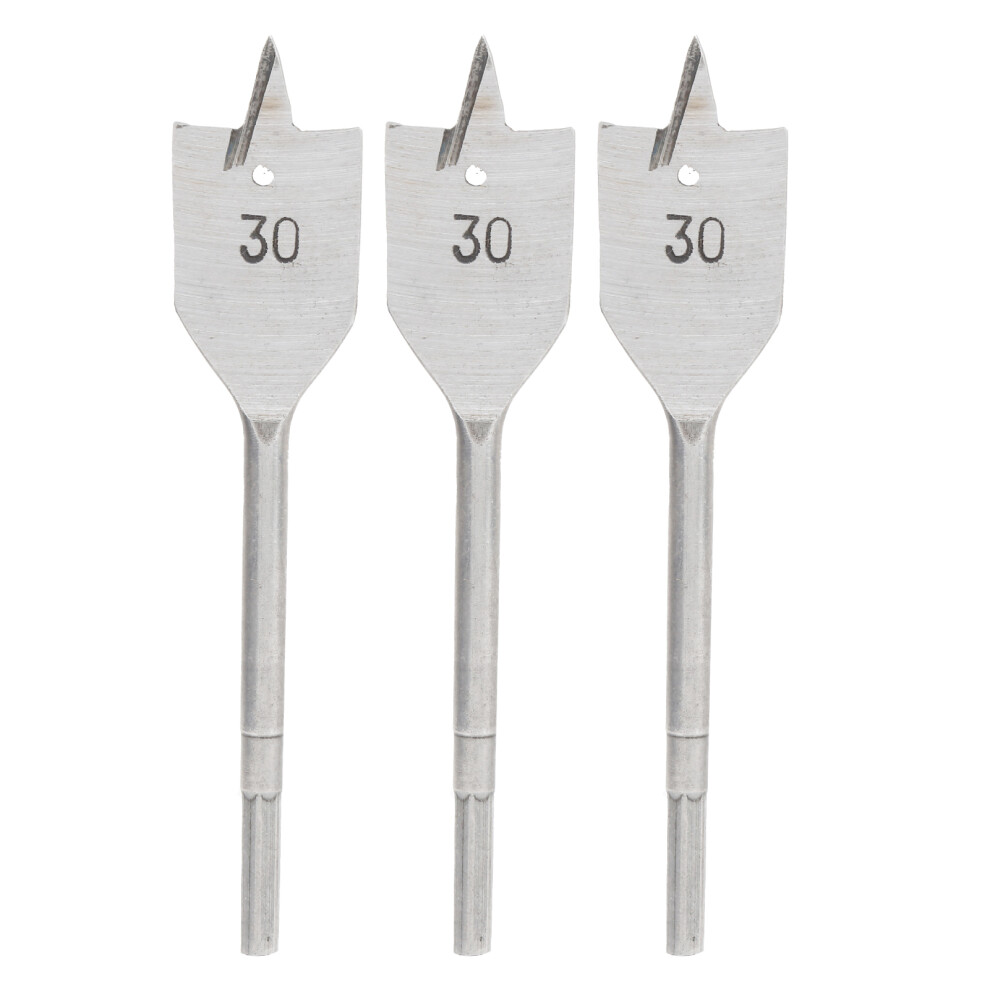 Carbon Steel Spade Drill Bit Set Double Side Cutting Spurs High Hardness Sharp Cutting Edge Flat Paddle Design Wear Resistance Quick Change Hex Shank 9191629205813
