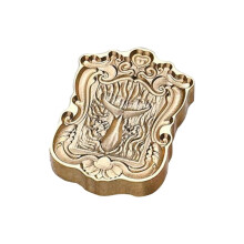 Vintage 3D Embossed Wax Seal Stamp Sealing Stamp for DIY Crafts and Envelope Scrapbooking and Journaling Brass Head