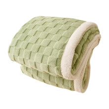 Soft Blanket,Soft Warm Thick Winter Blanket,Reversible Cozy Blanket For Bed,Sofa,Chair And Couch,Wool Blanket(78.7"90.5",Mint Green)