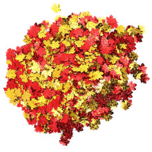 Lovely Design Foil Metallic Sequins Thanksgiving Fall Maple Leaf Confetti Autumn Holiday Party Supplies Unique Party Decoration PVC Material