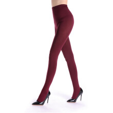 asdoklhq Tights Women's Solid Color Soft Opaque Tights Women's Footed Pantyhose Tights Wine M