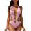 Costume intero da donna con intagli floreali 3D 1