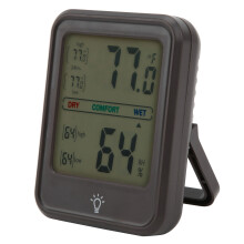 Digitales Hygrometer mit Luftfeuchtigkeitsanzeige und Innenthermometer mit gut lesbarem Display (/-Wahlschalter), Komfortanzeige, schneller