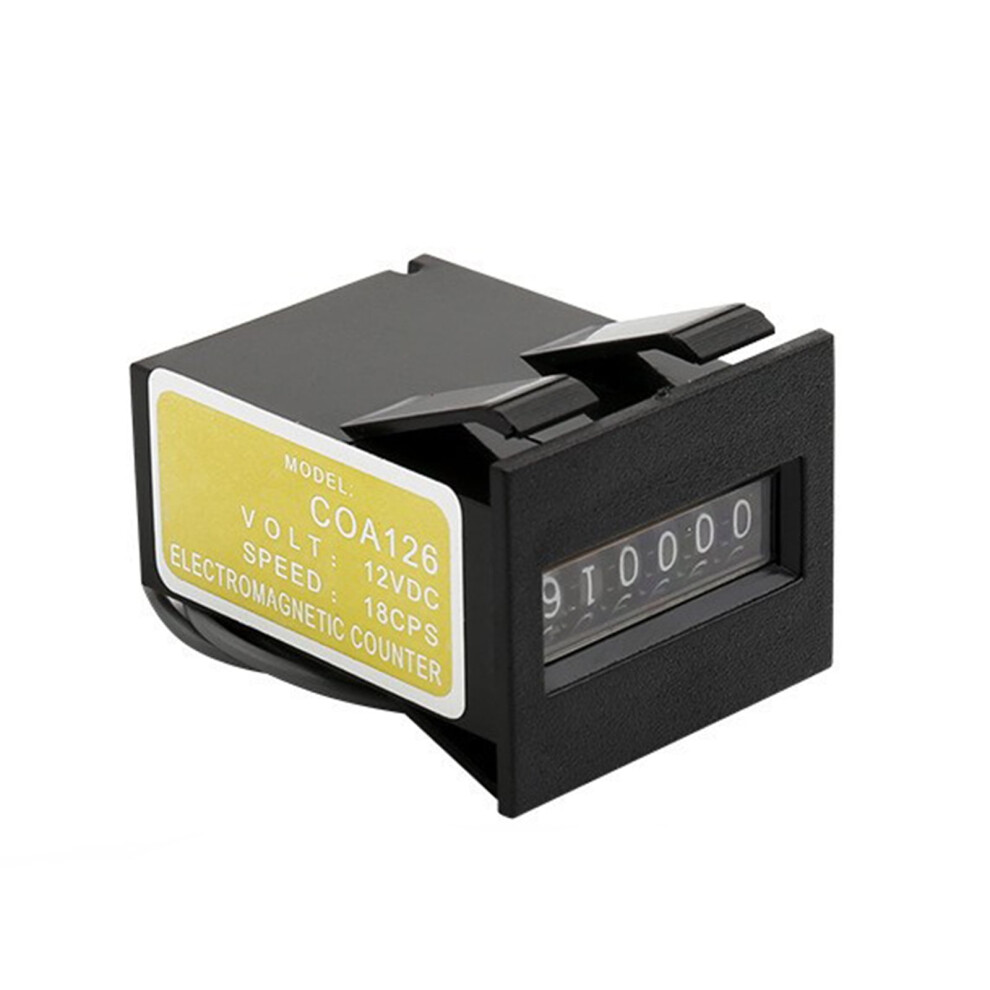 0-999999 Count Meter Machines Digital Counter 6 Digit Mechanical Coin Counter 0~999999 Easy Installation 9181073422300