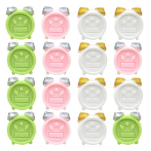 30Pcs Miniature Alarm Clock Model Round Resin Decoration for Home Decoration