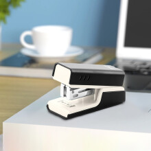Heavy Duty Desktop Stapler with Anti-Jam Tech, Ergonomic Design, 2.63x1.57x1.18in, Black – Compatible with Standard Staples