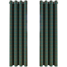 Blackout Curtains Plaid Eyelet 2 pcs
