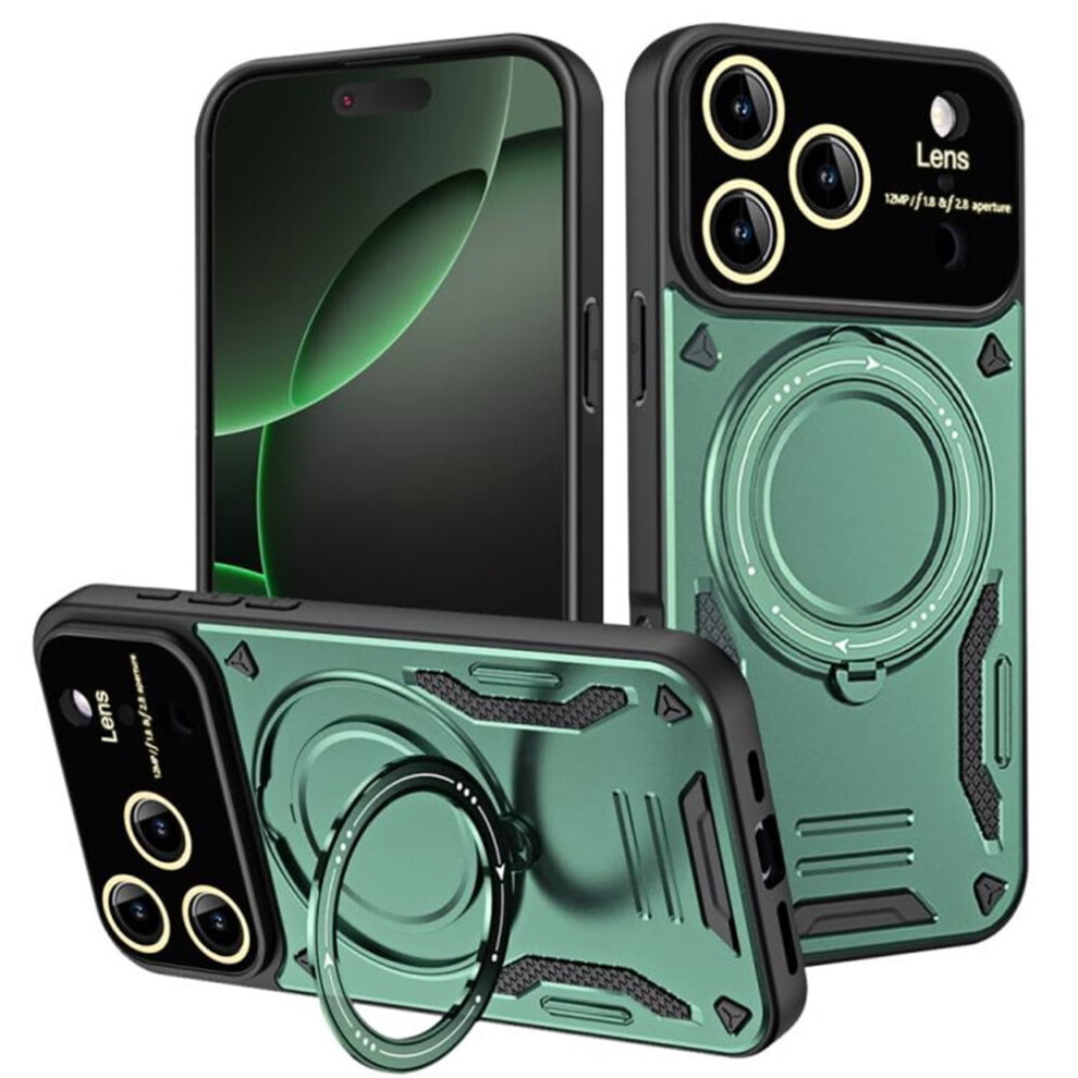 Hybrid Case For Compatible With Iphone 17 Pro – 360 Rotating Kickstand, Magsafe Wireless Charging, Shockproof Military-Grade Drop Protection, 9558633020984