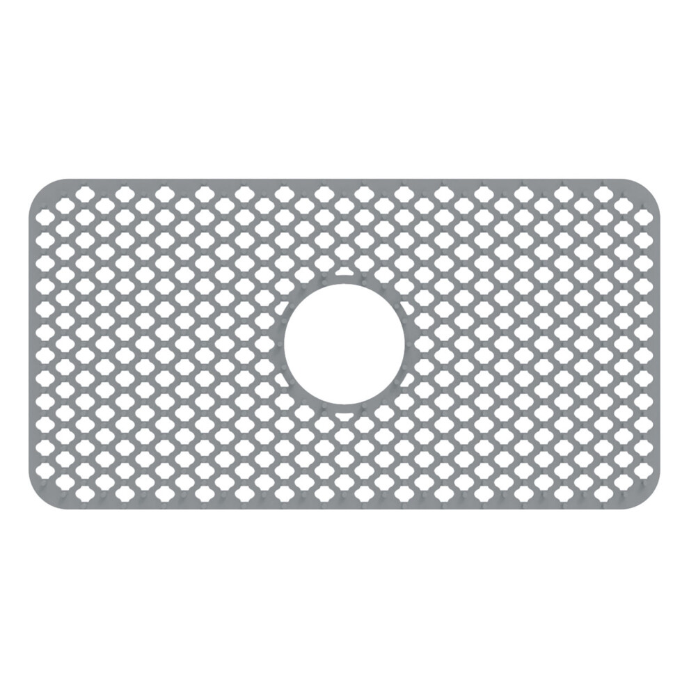 Clearance! Grey Silicone Sink Protector Mat Â Foldable, Heat-Resistant, Compatible With Farmhouse Stainless Steel & Porcelain Sinks 9181073422461