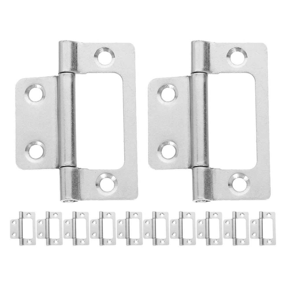 12Pcs Cabinet Hinges: Door Hinges For Kitchen Cabinets - Silent Flush Design -Wardrobe Furniture Part For Home And Office Use 9485826606871