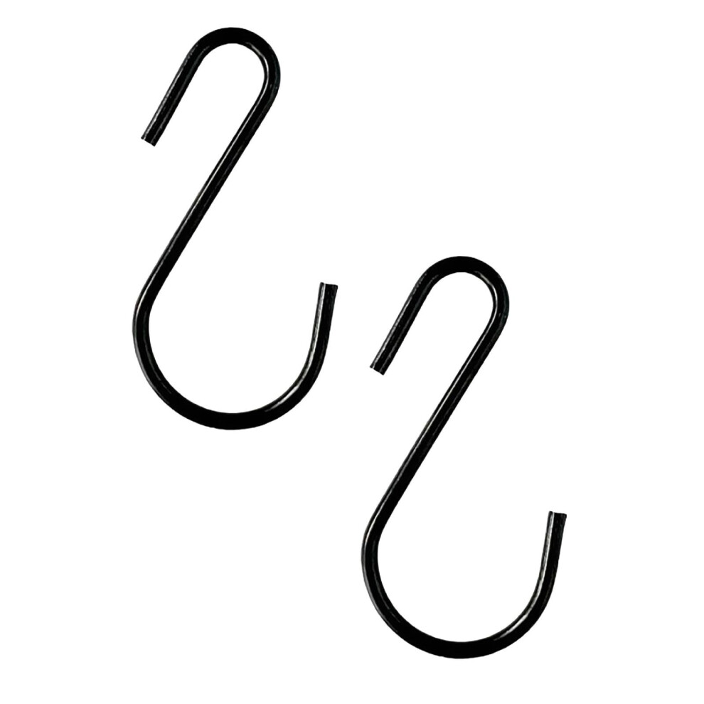Black S Hooks For Hanging Ornaments Jewelry Plants 2 Pcs 941196980243