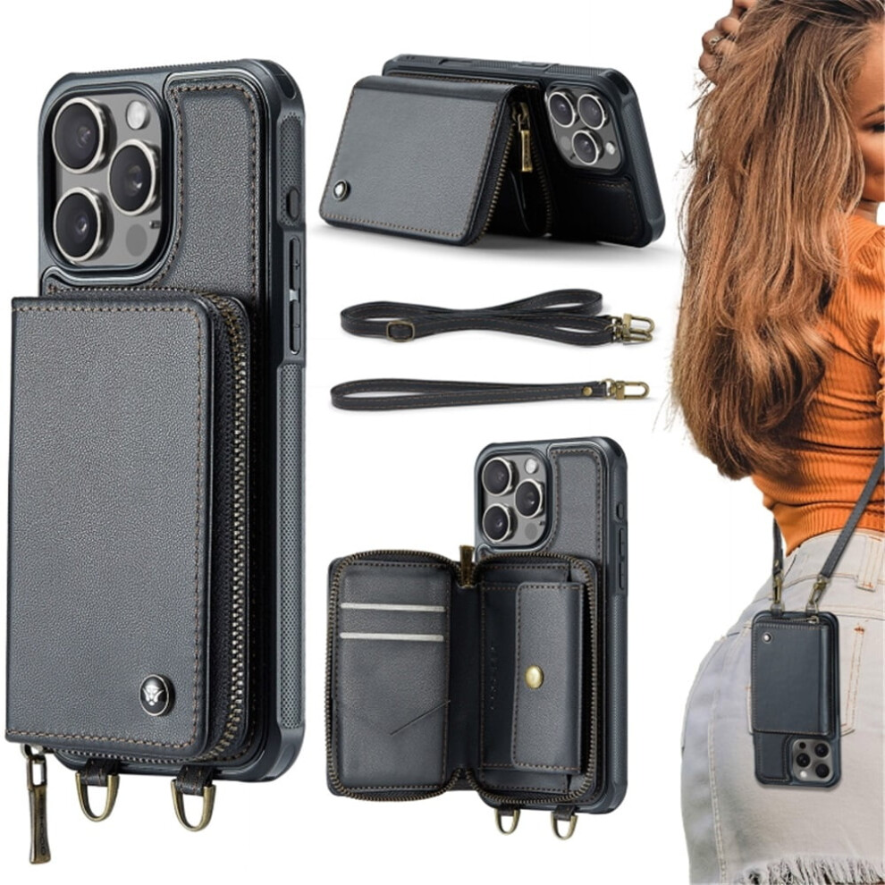 Rfid Wallet Case For Iphone 13 Pro Max 6.7 Inch Black 941196980458