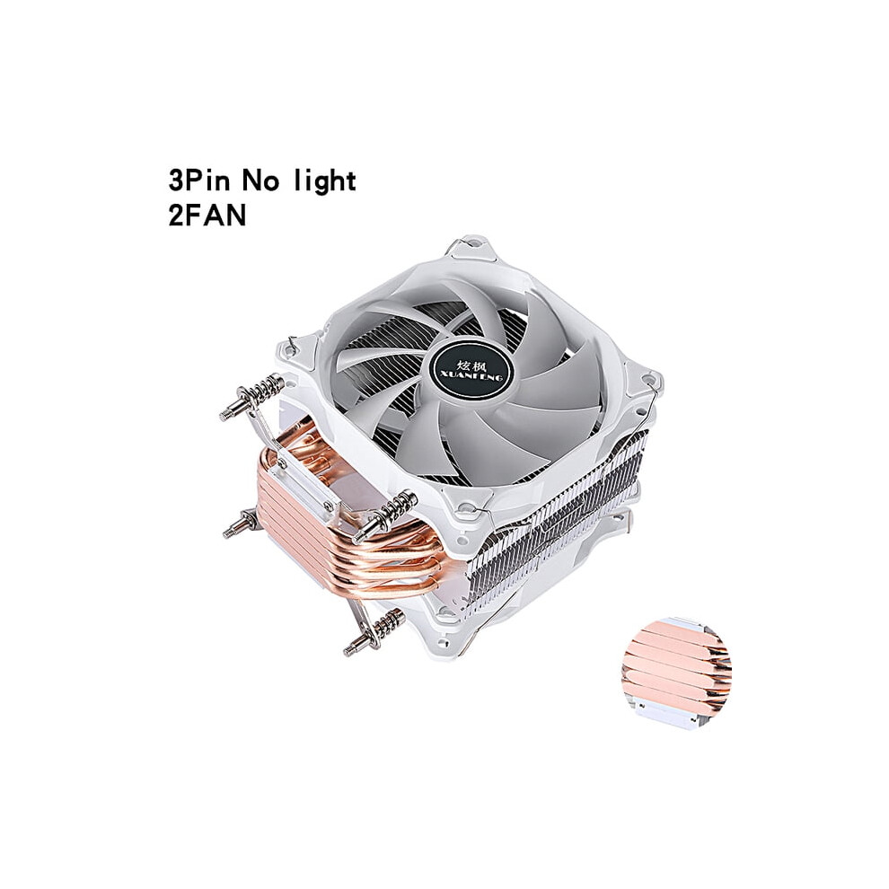 Efficient Cpu Processor Cooler Fan Pc Radiator Air-Cooled 120Mm 4/6 Tower Style Heat Pipe Installing Lga2011 X79 X99 E5 2066 Pwm 9193271807490