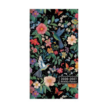 QianGlowPocket Calendar2026-2027, Μίνι Φορητός Ατζέντα με Μηνιαία/Ετήσια Διάταξη – Για Τσάντα,