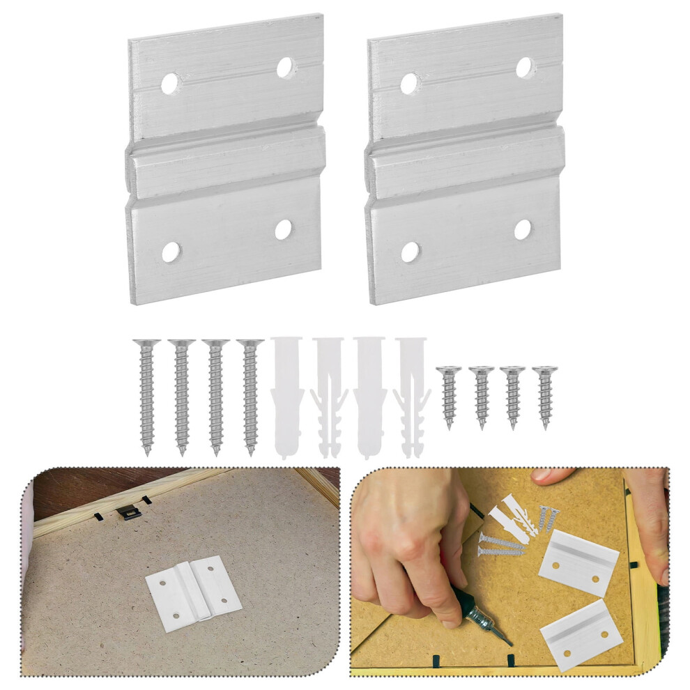 French Cleat Picture Hanging System, Heavy Duty Aluminum, Sturdy Home Decor Support 9485826606352