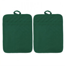 ACDANC Lot de 2 maniques, maniques texturées pour la cuisine, dessous de plat à coutures serrées, vertes, 23 x 18 cm