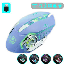 2.4G Wireless Bluetooth Gaming Mouse reîncărcabil Mouse pentru laptop RGB Backlight E-Sports Mouse mecanic pentru PC Computer Gamer