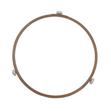 Drehteller für Mikrowelle mit Rollenring, Außendurchmesser 8,78 Zoll, rund, Drehtellerfuß aus Glas, Ofenzubehör
