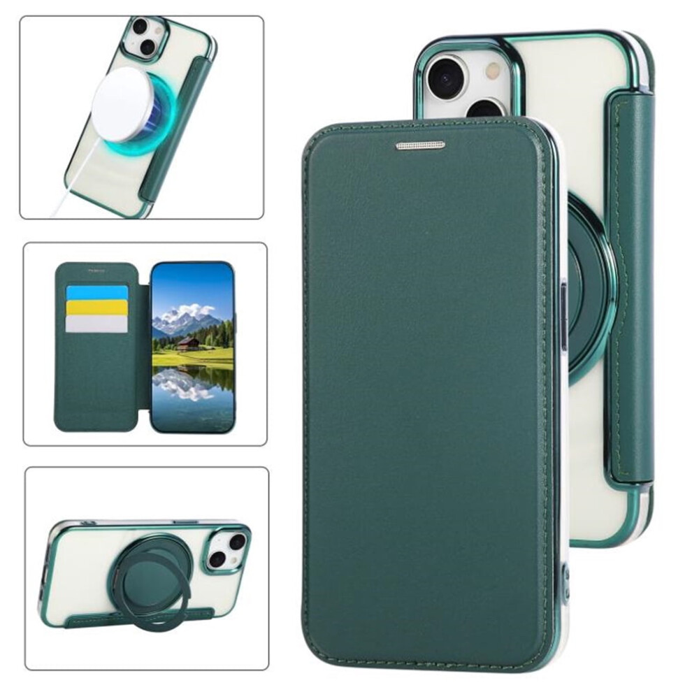 Iphone 15 Plus 14 Plus Wallet Cover Pu Leather Magsafe Rfid 9418476967115