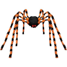 Aranha decorativa iluminada de Halloween com olhos de LED, 3 tamanhos, para quintal, gramado, uso interno e externo – Compatível com temas de