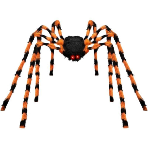 Φωτιζόμενη διακόσμηση αράχνης για το Halloween με μάτια LED, 3 μεγέθη, για αυλή, γκαζόν,