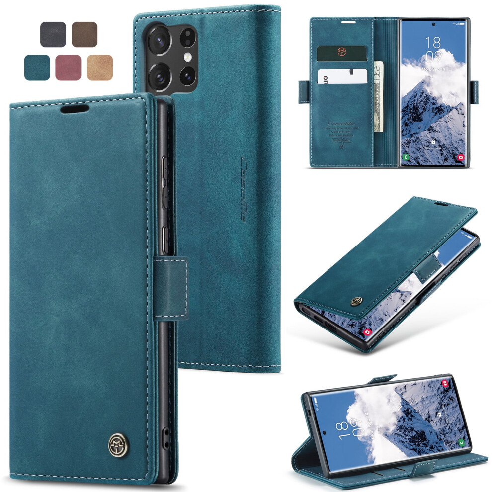 Caseme Leather Flip Wallet Case For Compatible With Samsung Galaxy S25 Ultra 5G – Magnetic Closure, Card Holder, Shockproof, Kickstand 9193271809869