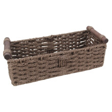 Panier de rangement en osier pour comptoir de salle de bain (1 pièce)