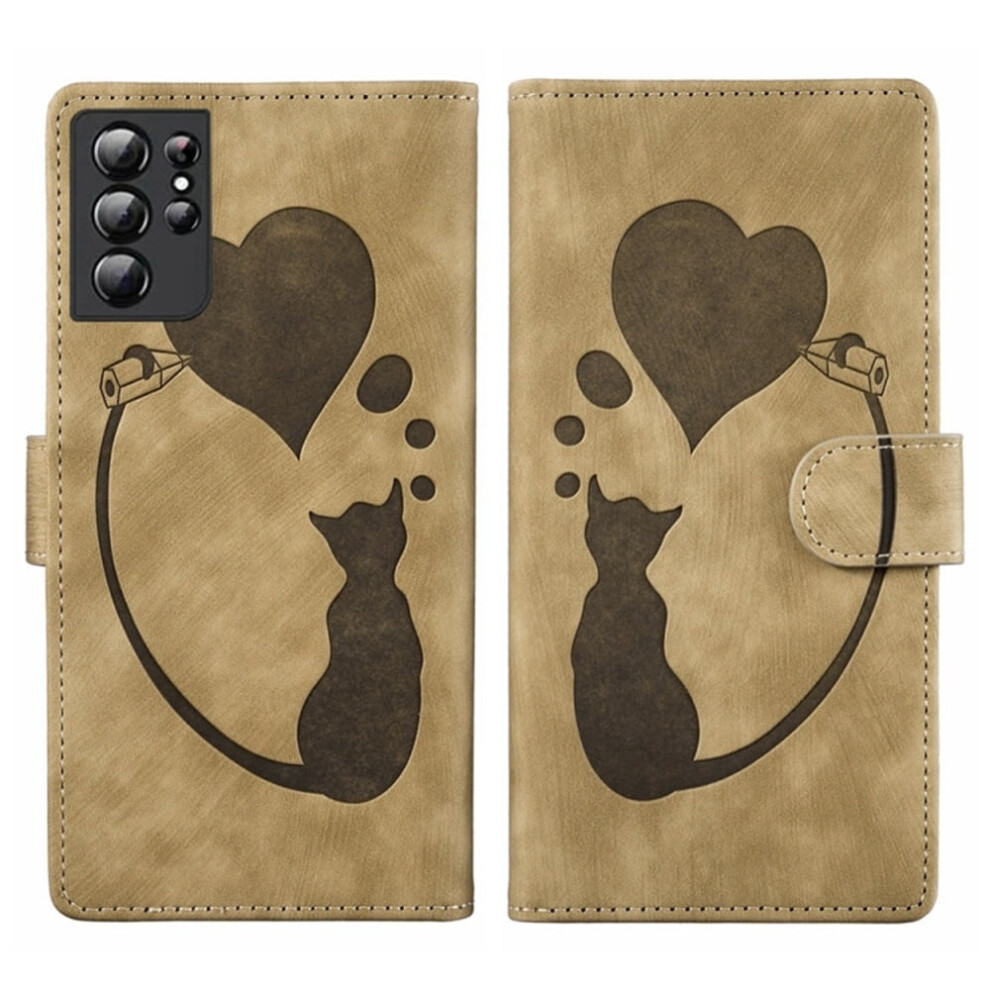 Cat-Patterned Pu Leather Flip Wallet Case For Samsung 9418476968075