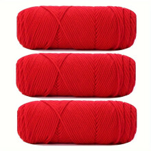 3 Pack 100g Knitting Wool Ball With Soft 8-strand Milk Cotton Crocheted Ball of Yarn Used For DIY Hat Scarves Hand Weaving