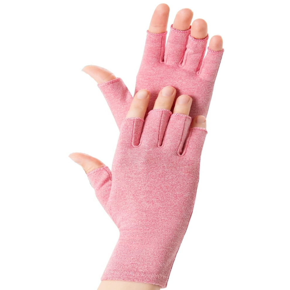 2 Pairs Fingerless Compression Gloves for Men and Women