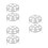 6Pcs Heavy Duty Stainless Steel Egg Steaming Stand Multi-Use Silver 4