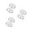 6Pcs Heavy Duty Stainless Steel Egg Steaming Stand Multi-Use Silver 7