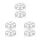 6Pcs Heavy Duty Stainless Steel Egg Steaming Stand Multi-Use Silver 8
