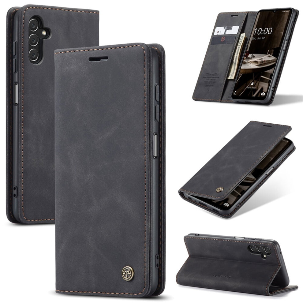 Caseme Leather Flip Wallet Case For Compatible With Samsung Galaxy A14 4G/5GâMagnetic Closure, Card Holder, Kickstand, Shockproof 9558633020847