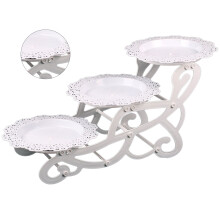 Elegant Cake Stand for Displaying Various Treats and Snacks 3 Tiers Cupcake Serving Tray Tiered Serving Stand for Wedding