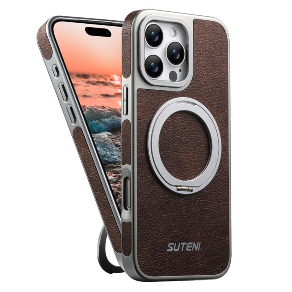 Leather Iphone 14 Pro Case Â Magsafe Compatible, Brown 9130661383363