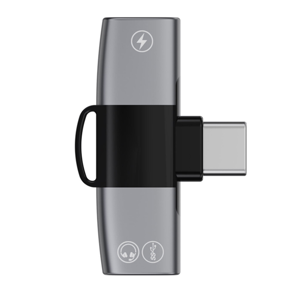 2 In 1 Adapter Usb C Male To 2 Usb C Female Earphone Charging Converter Headphone Charging Adapter 9418476670886