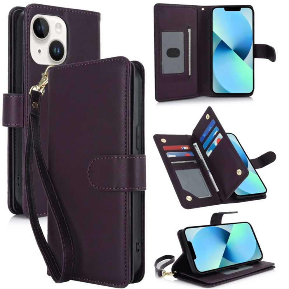 Leather Magnetic Flip Wallet Case For Iphone 13 6.1 Inch 9418476969027