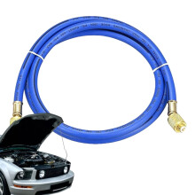 Car AC Refrigerant Charge Hose R134a Refrigerant Recharge Kit 59 Inches Tricolor High Pressure Recharge Hose For Pressure Gauge feasible